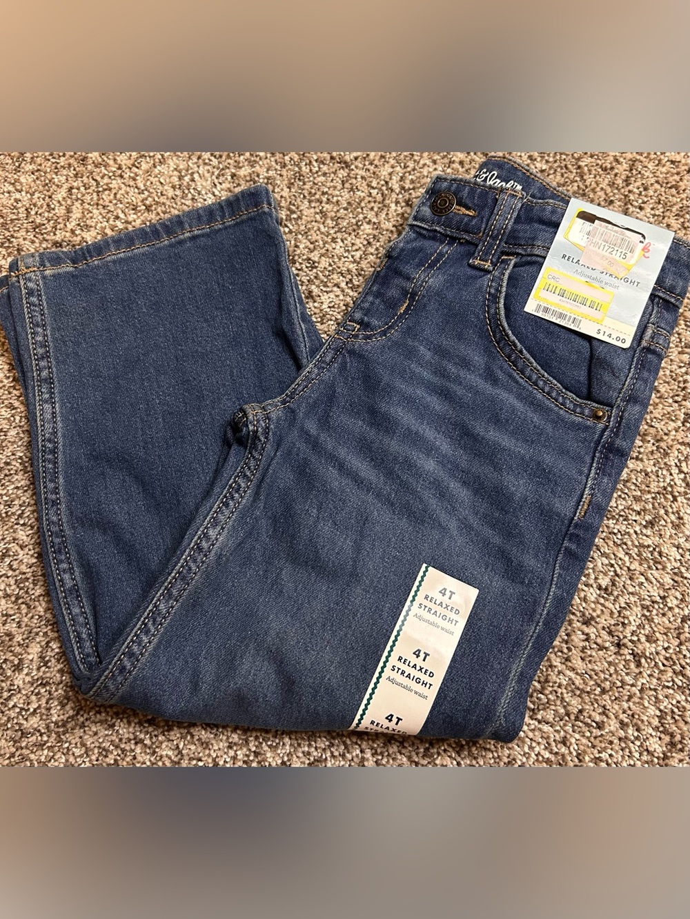 Cat & Jack Toddler Relaxed Straight Blue Jeans